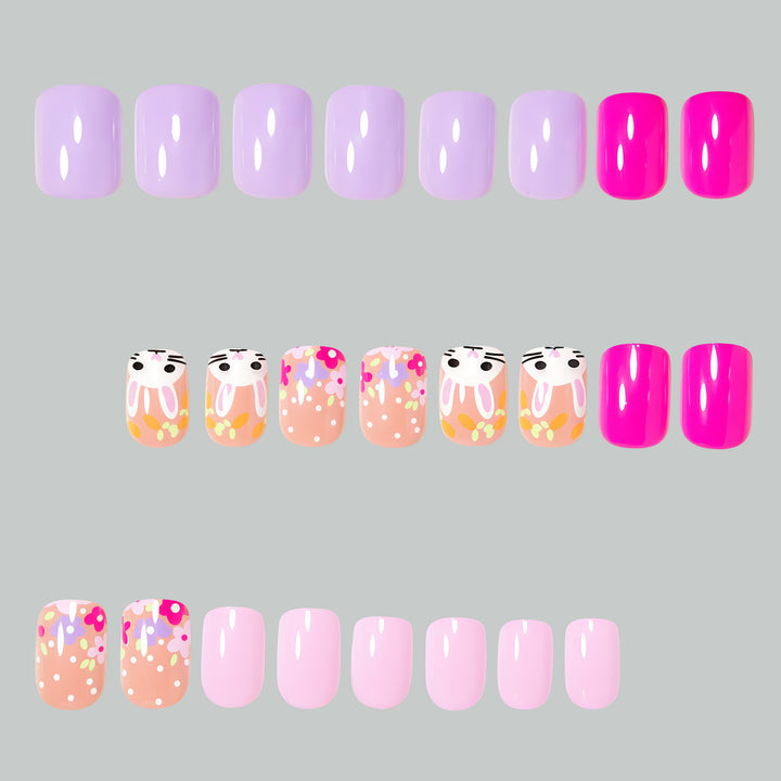 Floral Themed Nail Art Design Bowlift