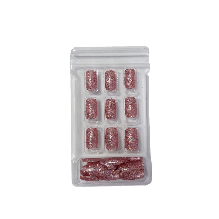 Glamorous Glitter Artificial Nails Bowlift