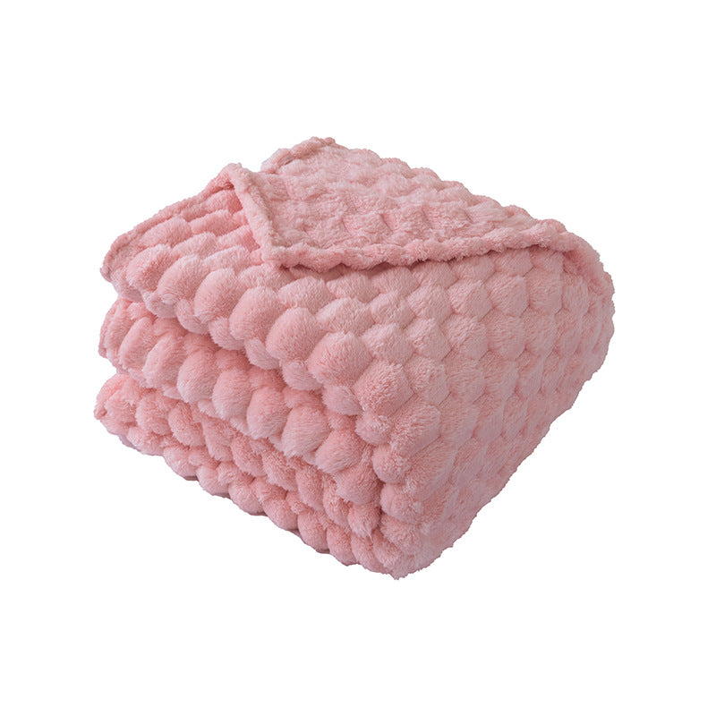 Ladies Soft and Luxurious Plush Blanket with Detailed Rib Structure Bowlift