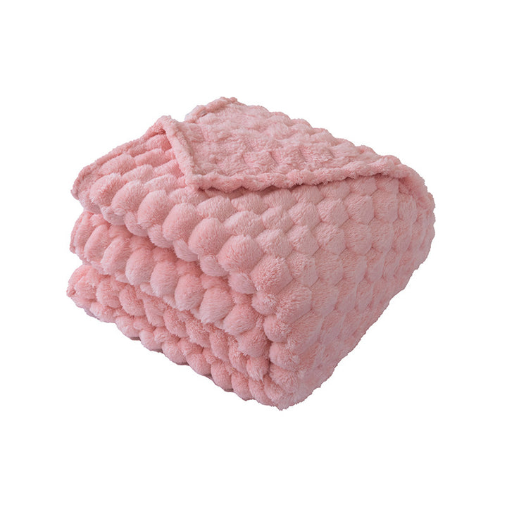 Ladies Soft and Luxurious Plush Blanket with Detailed Rib Structure Bowlift