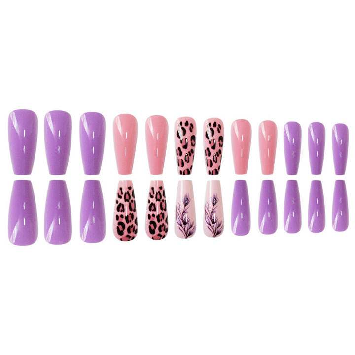 Stylish Patterned Press-On Nail Set Bowlift