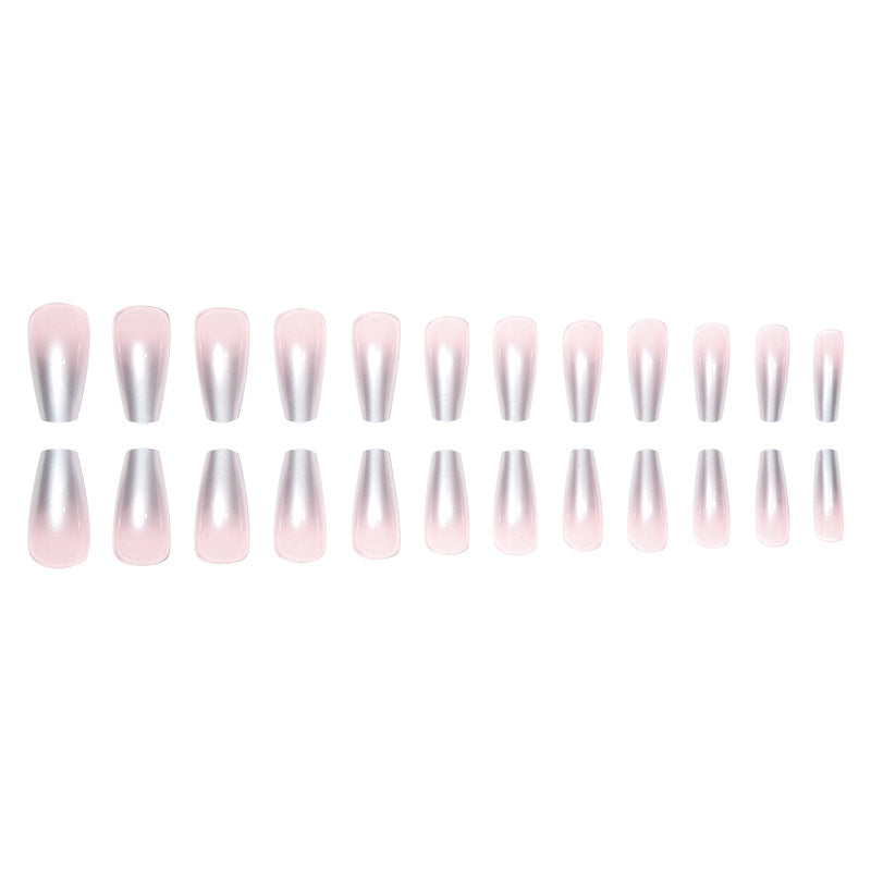 Metallic Stiletto Press-On Nails Bowlift