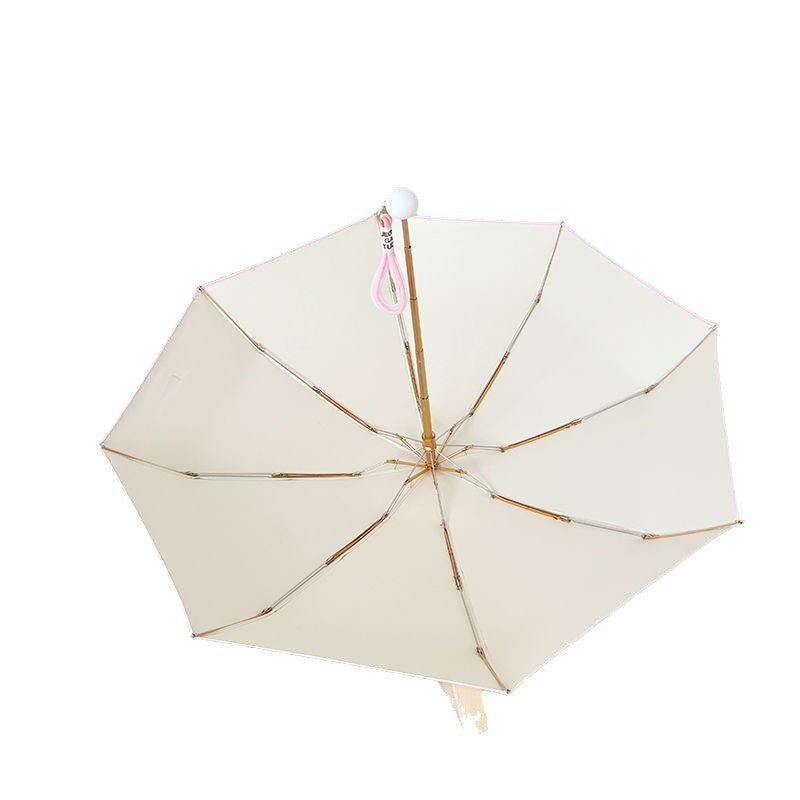 Ladies compact folding umbrella with practical handbag loop Bowlift
