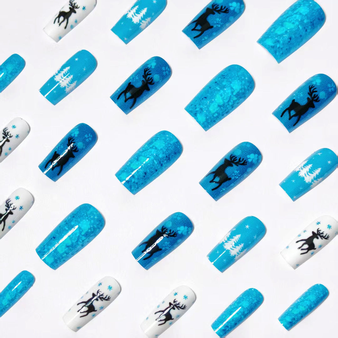 Seasonal Winter-Themed Nail Art Bowlift