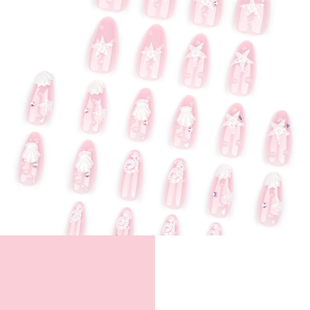 Artistic nail designs with shell and star motif Bowlift