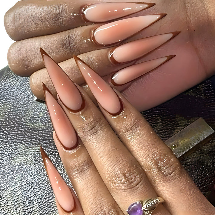 Stiletto Press-On Nail Art Bowlift