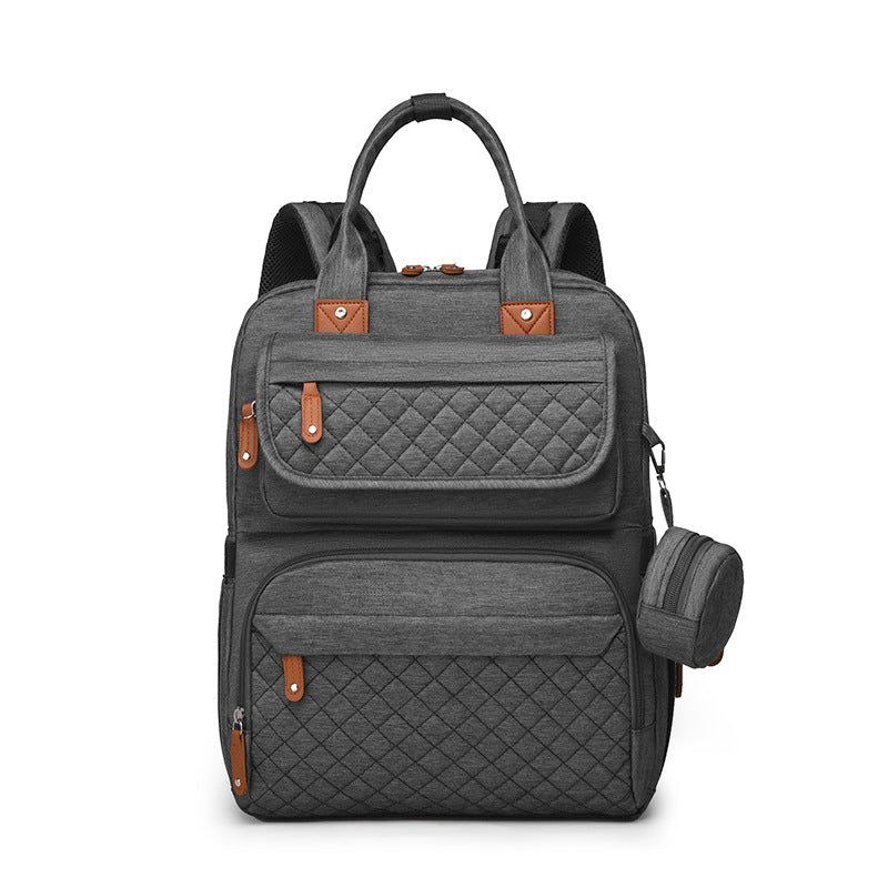 Multi-Functional Quilted Travel Backpack Bowlift