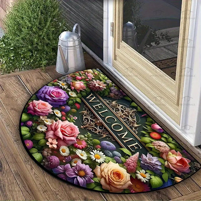 Dragonfly-Themed Decorative Bath Mat