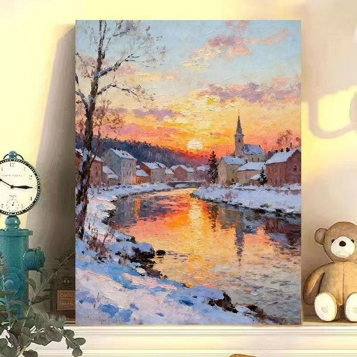Winter Wonderland Landscape Canvas Art Bowlift
