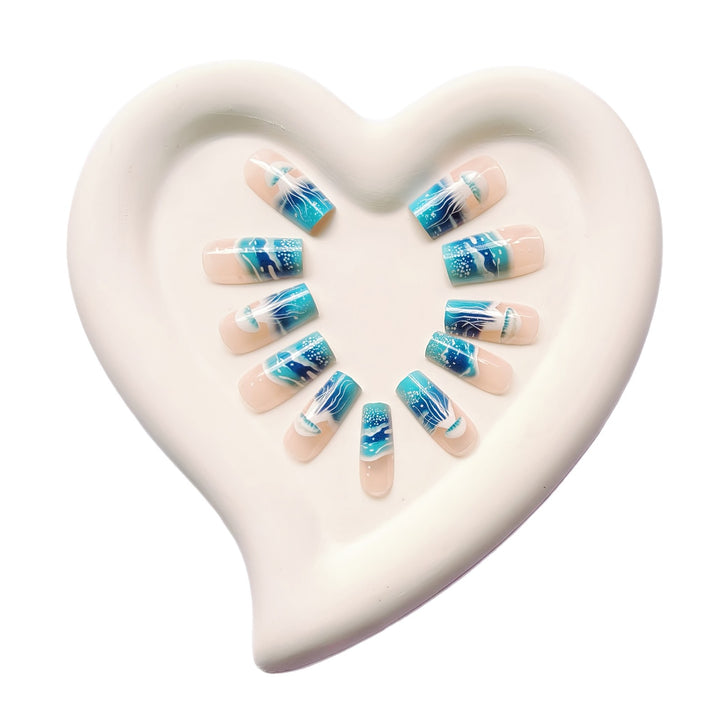 Underwater-Themed Nail Art Set Bowlift