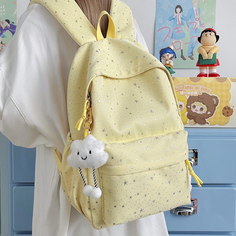 Backpack Made of Durable Material with Sparkling Stars Bowlift
