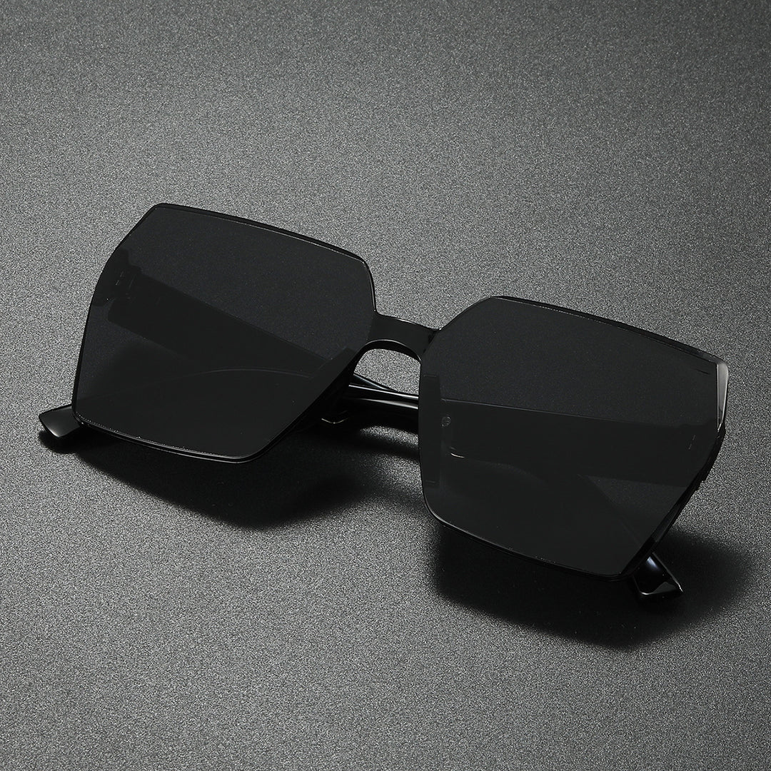 Luxurious Oversized Hexagonal Sunglasses Bowlift