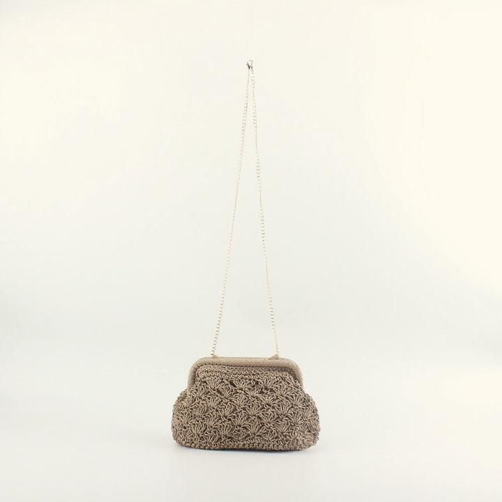 Clutch bag in elegant crochet style Bowlift