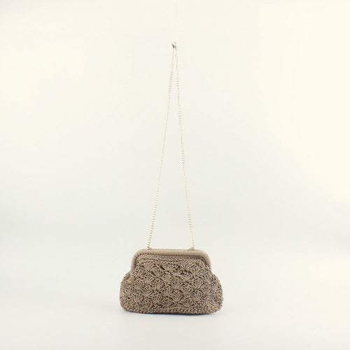 Clutch bag in elegant crochet style Bowlift