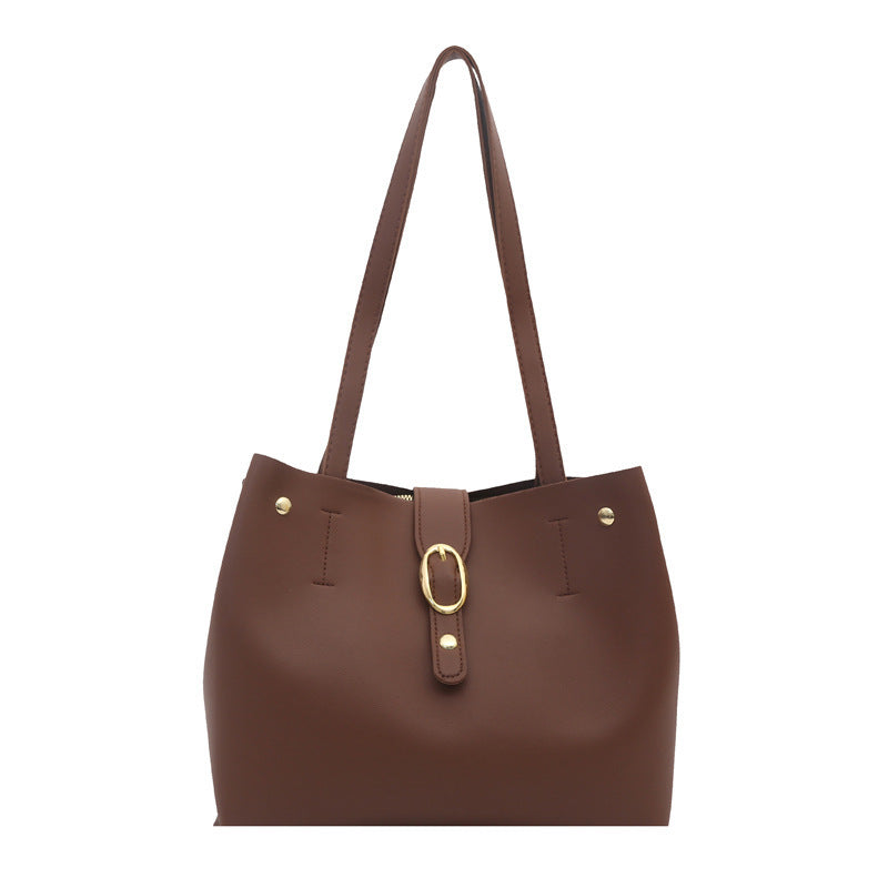 Structured Leather Tote Bag Bowlift