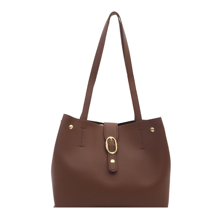 Structured Leather Tote Bag Bowlift