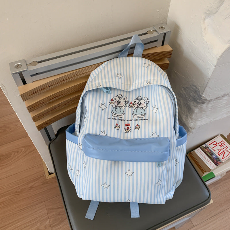 Backpack with Colorful Animal Design and Practical Compartments Bowlift