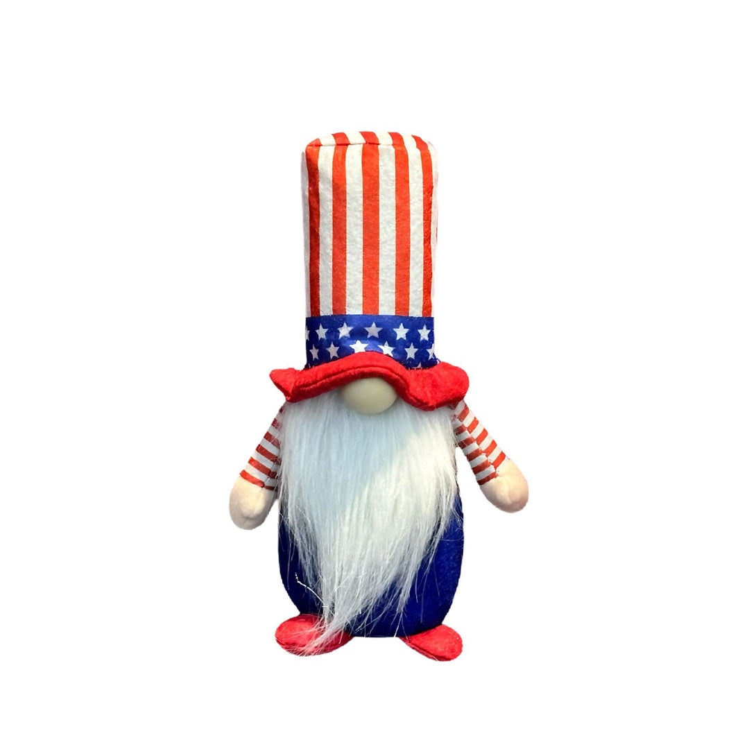 Unisex decorative gnome figure with a tall top hat and long artificial beard Bowlift