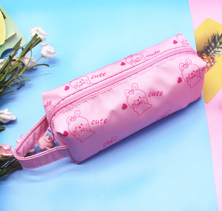Cute Cartoon Print Pencil Case Bowlift
