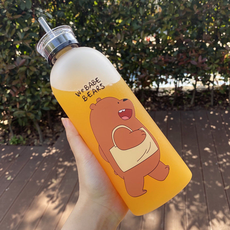 Women's creative drinking bottle with playful panda design Bowlift