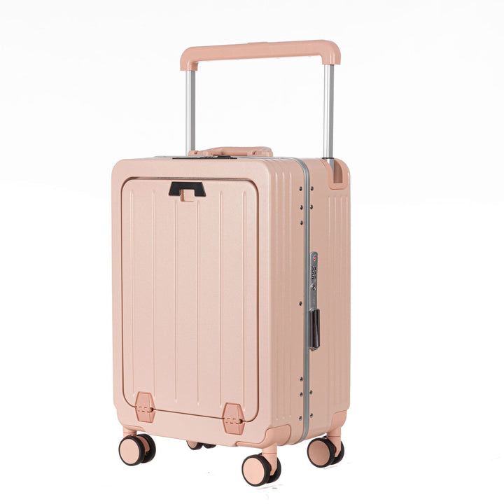 Unisex Compact Aluminum Hard Shell Carry-On Suitcase Bowlift