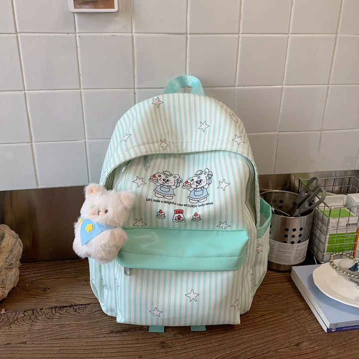 Backpack with Colorful Animal Design and Practical Compartments Bowlift