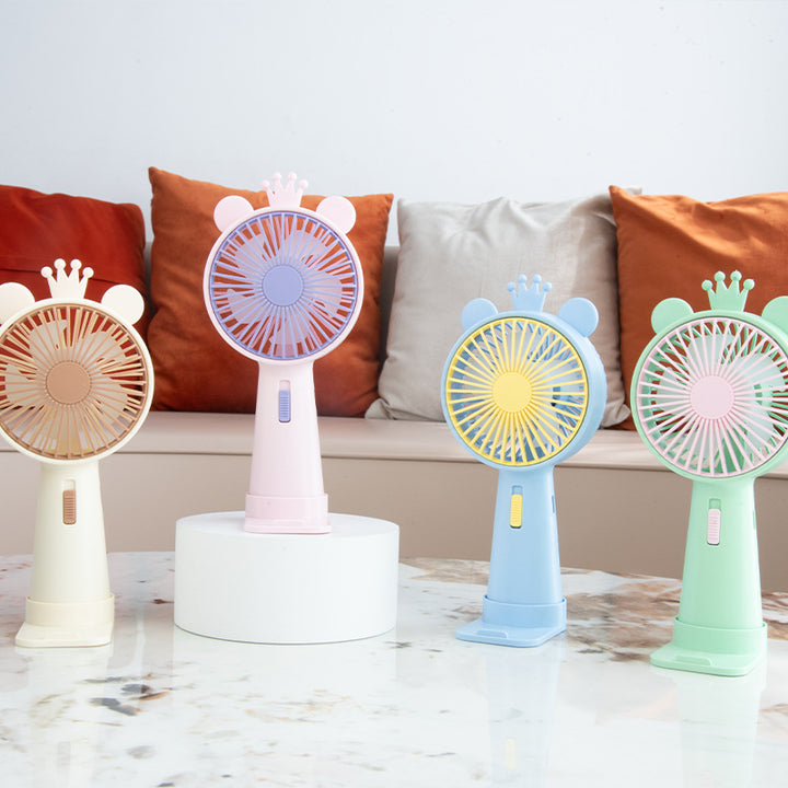 Portable Deer-Themed Handheld Cooling Fan Bowlift