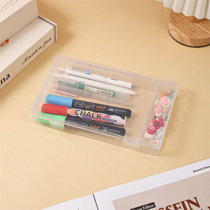 Transparent Storage Organizer with Secure Lid Bowlift
