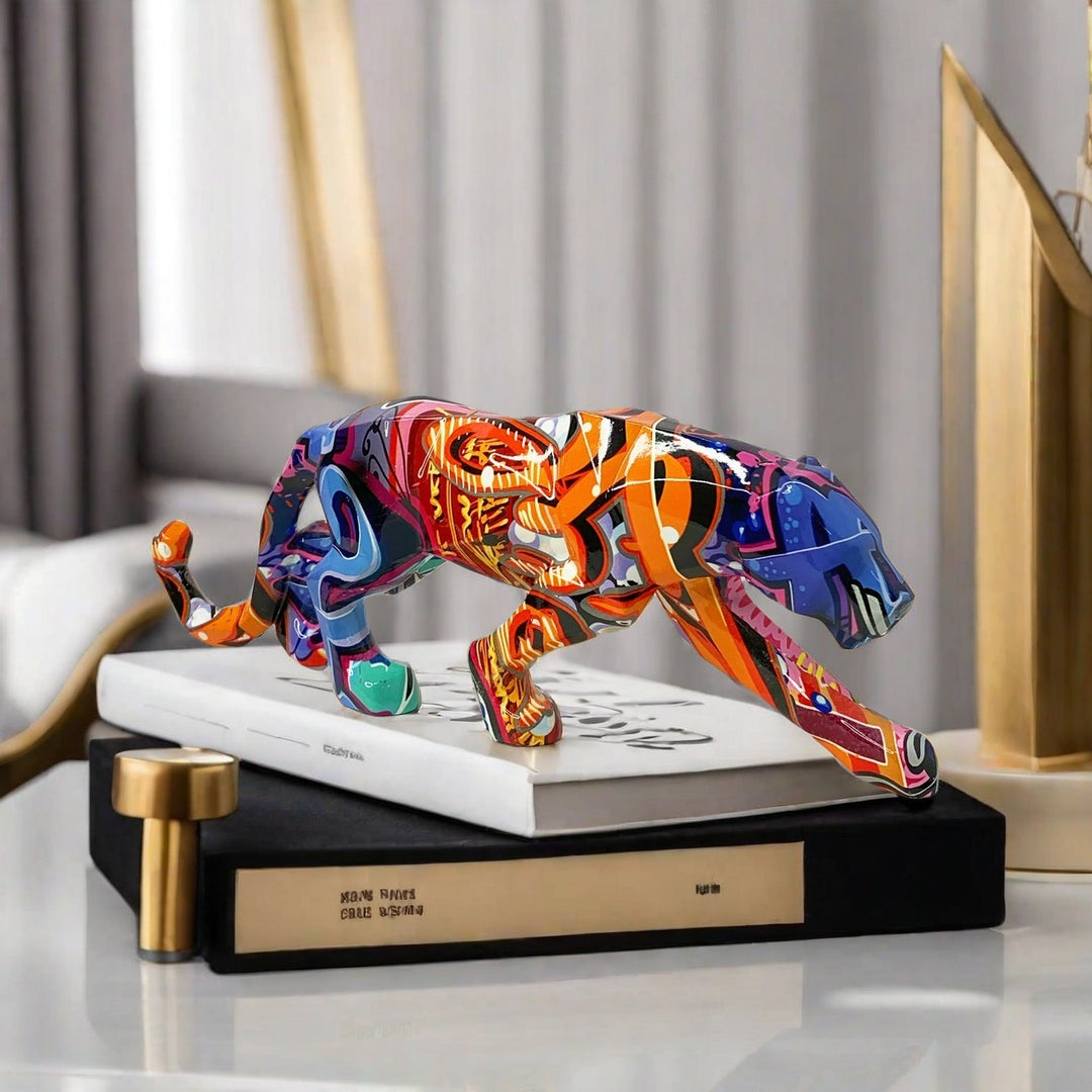Decorative Panther Sculpture Bowlift