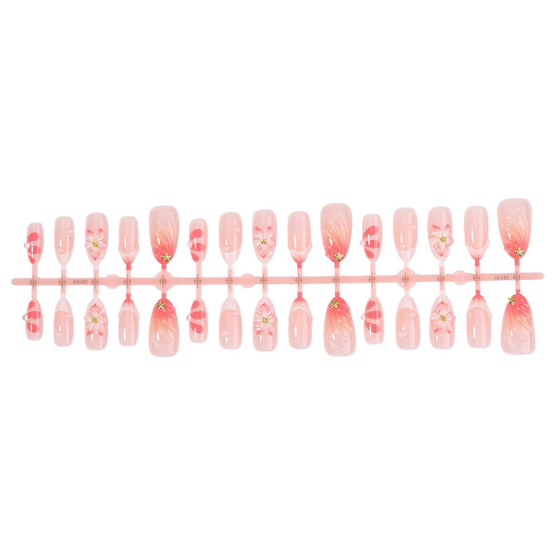 Floral Nail Art Press-On Set Bowlift