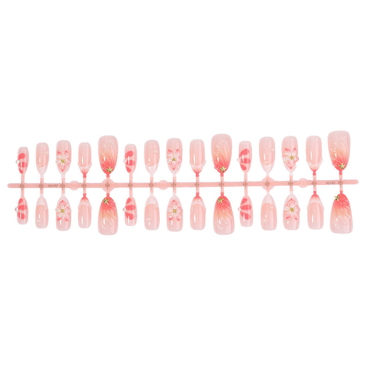 Floral Nail Art Press-On Set Bowlift