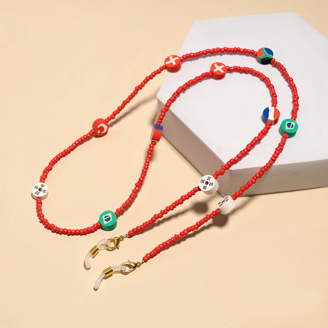 Beaded Eyewear Chain Bowlift