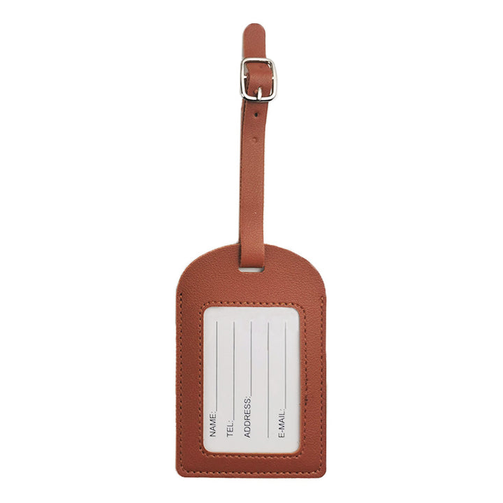 Premium Leather Luggage Tag Bowlift
