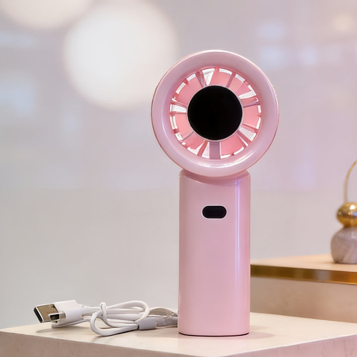 Women's portable mini hand fan with innovative design Bowlift