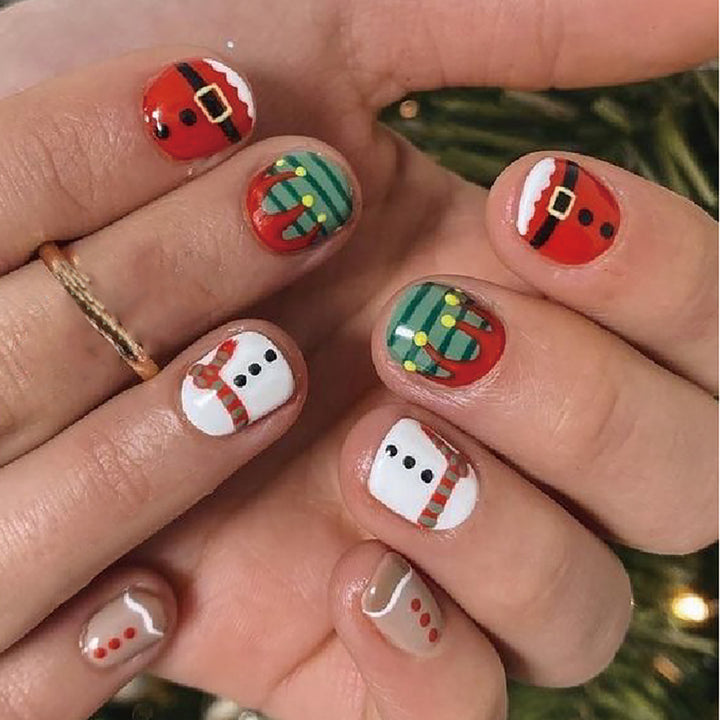 Festive Holiday Nail Art Set Bowlift