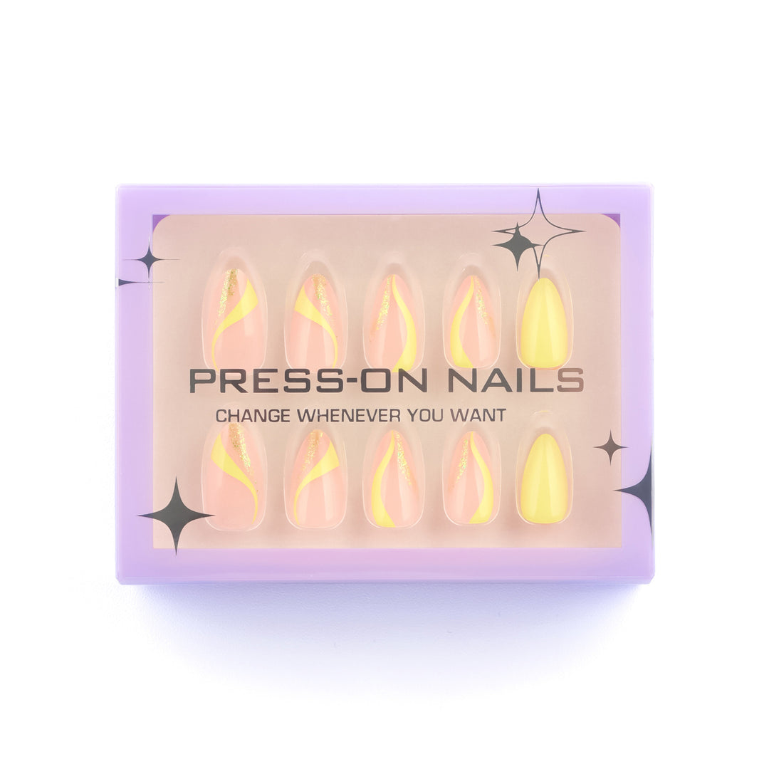 Artificial Press-On Nails with glamorous designs Bowlift
