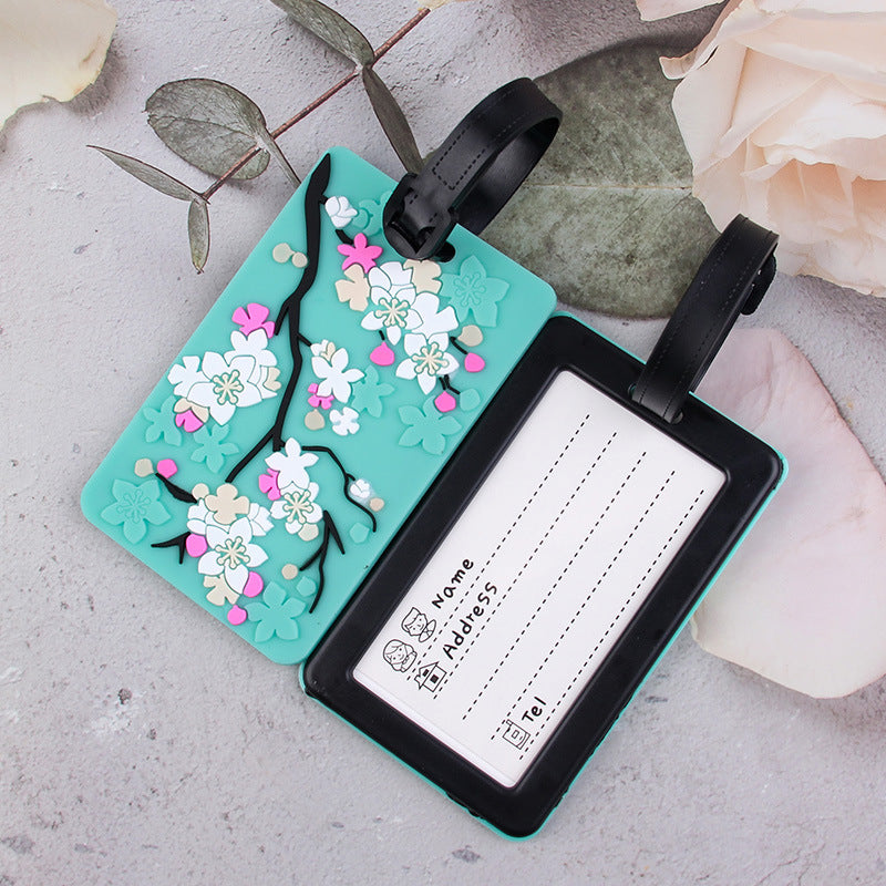 Floral Silicone Luggage Tag Bowlift
