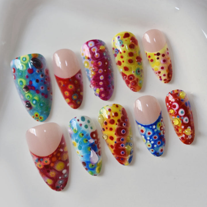 Artistic Fantasy Press-On Nail Set Bowlift