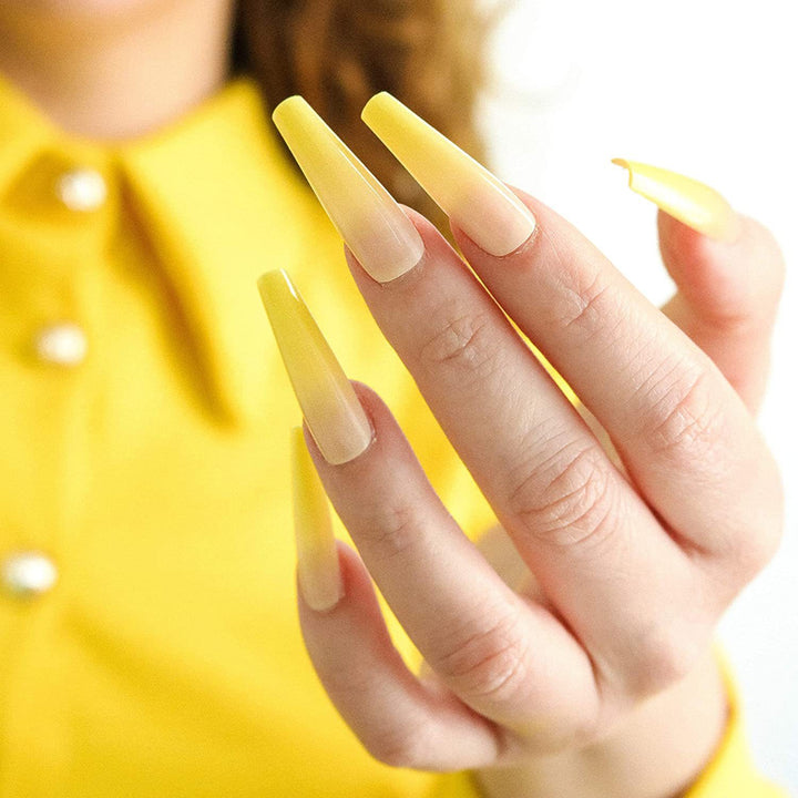 Elegant and creative art nails in ombre style Bowlift