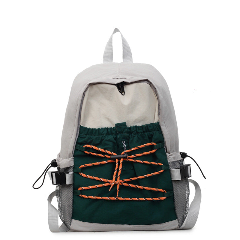 Stylish Leisure Backpack With Practical Outer Pockets Bowlift