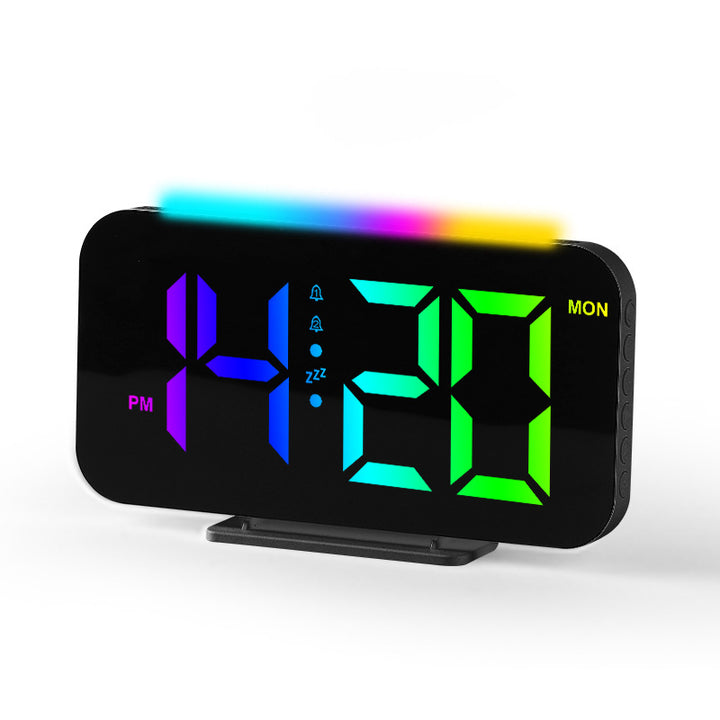 Digital radio alarm clock with large LED digits Bowlift