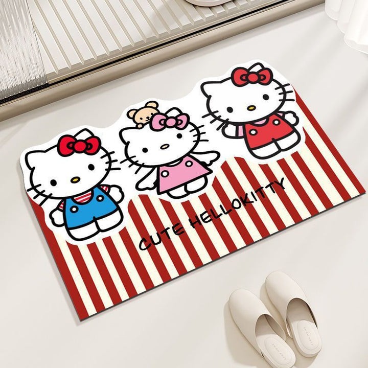 Cute Cartoon-Themed Plush Bath Mat