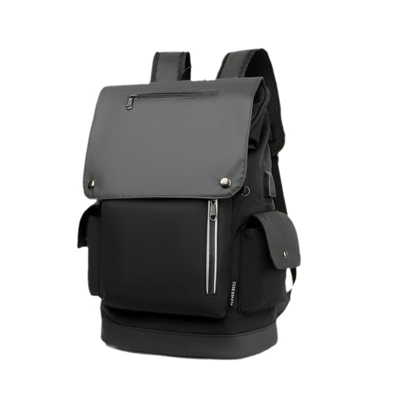 Unisex Anti-Theft Urban Laptop Backpack with Water-Resistant Flap and Multiple Organizer Pockets Bowlift