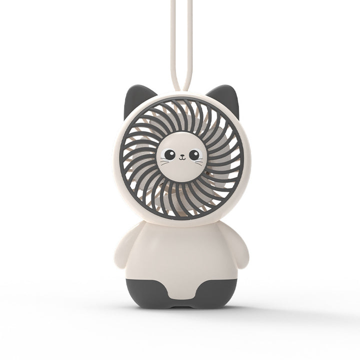 Cute Animal-Themed Handheld Fan Bowlift