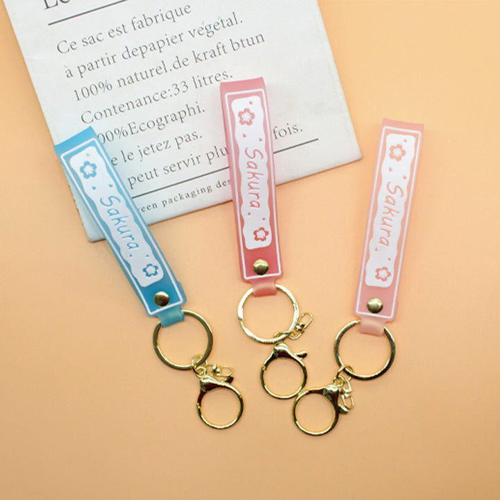 Unisex keychain with floral design Bowlift