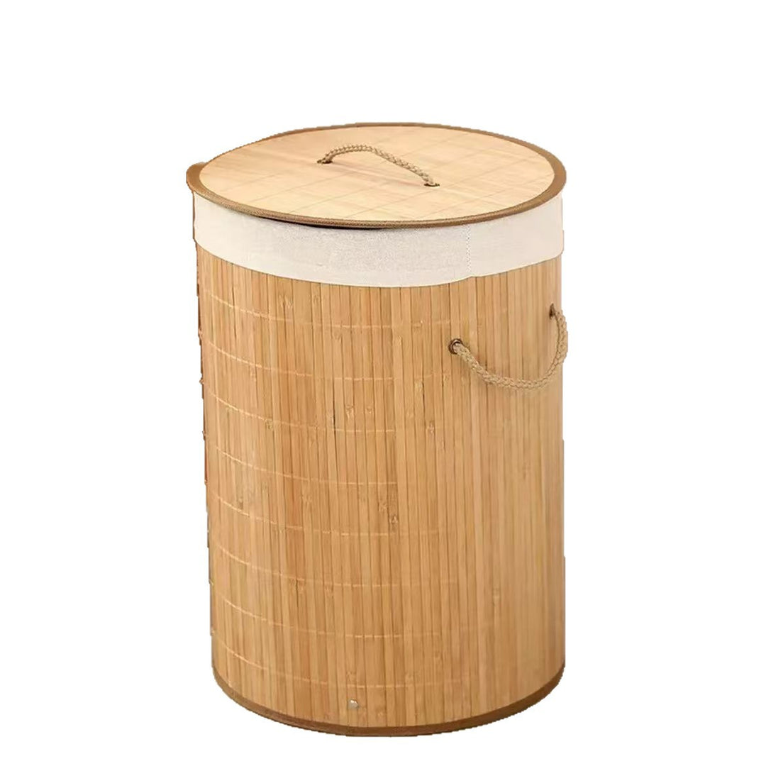 Stylish laundry basket with lid Bowlift