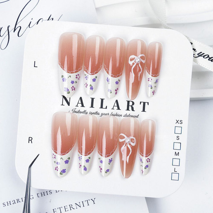 Creative Thematic Press-On Nail Set Bowlift