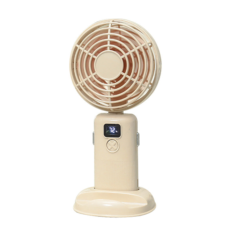 Women's Portable Mini USB Fan with LCD Display Bowlift