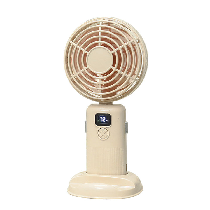 Women's Portable Mini USB Fan with LCD Display Bowlift