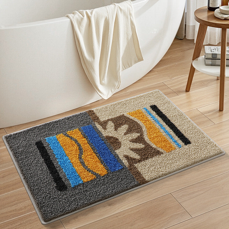 Turtle-Themed Plush Bath Mat Bowlift